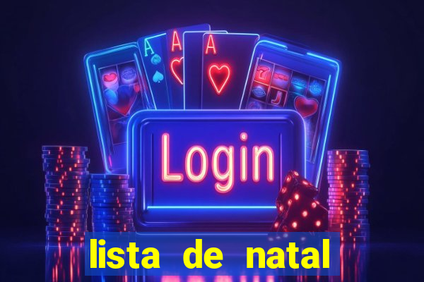 lista de natal para imprimir